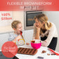 Brownieform aus Silikon für 24 Brownies - 2er Set