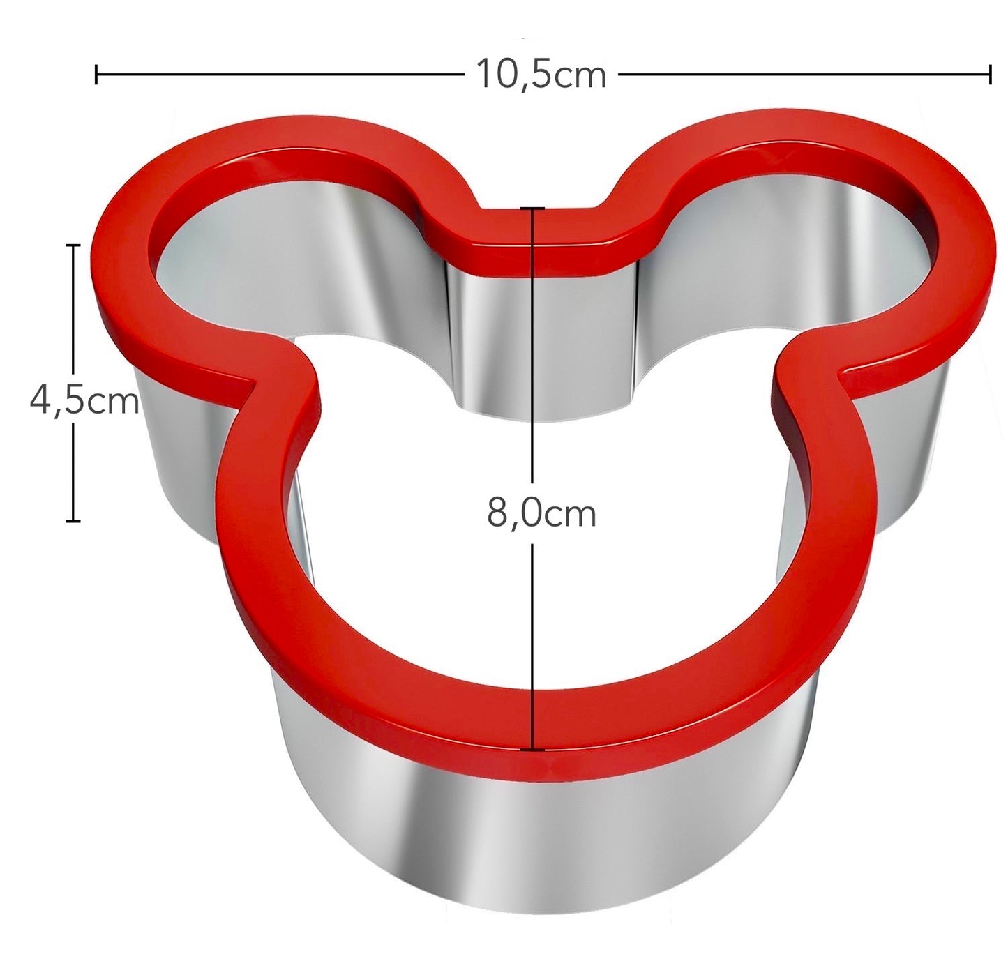 Ausstechformen aus Edelstahl Sandwich Cutter Maus - 2er Set